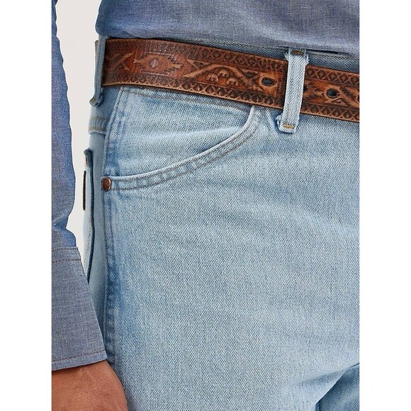 936GBH Wrangler Men's Cowboy Cut Slim fit Jean - Bleach 36X34 NWT - Picture 8 of 16